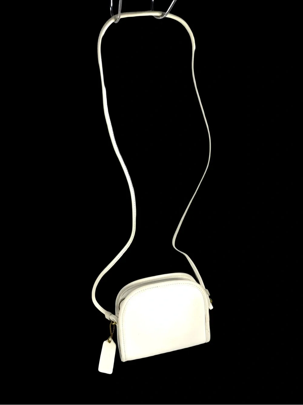 Coach White Leather Crossbody Bag